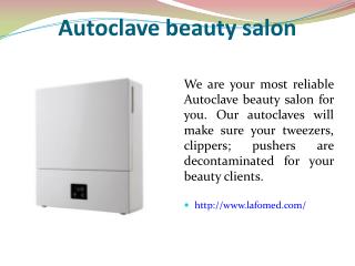 Autoclave beauty salon