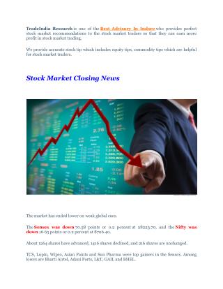 Full Target Achieved Stock Cash Calls With Stock Market Closing News - 27th September