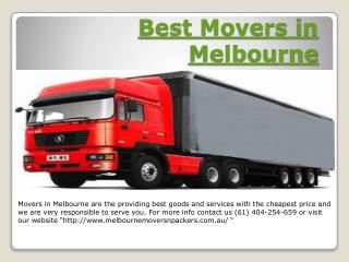 Moving Companies in Melbourne