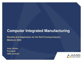 Computer Integrated Manufacturing