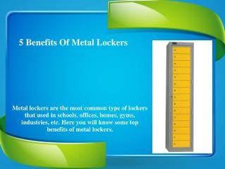 5 Benefits Of Metal Lockers