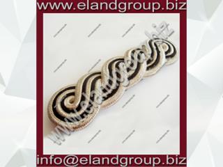 PLY Silver Black Shoulder Cord