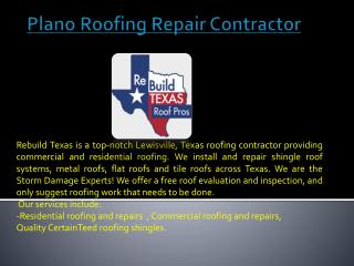 Lewisville Leaking Roof Repair