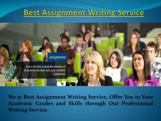 Best Assignment Writing Service