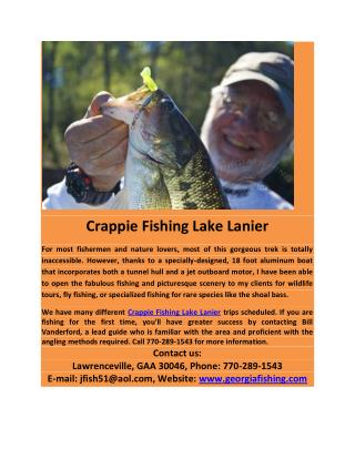 Crappie Fishing Lake Lanier