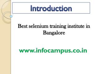 Selenium Courses in Bangalore