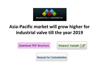 Asia-Pacific market will grow higher for industrial valve till the year 2019