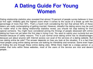 Online Dating Really Can Help A Dating Guide For Young Women