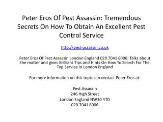 Peter Eros Of Pest Assassin