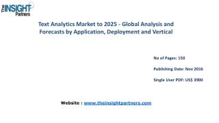 New study: Text Analytics Market Trends, Business Strategies and Opportunities 2025– The Insight Partners