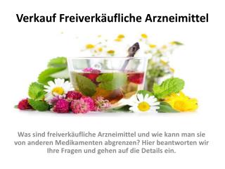 Verkauf Freiverkäufliche Arzneimittel