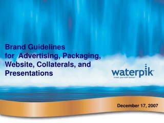 Brand Guidelines for Advertising, Packaging, Website, Collaterals, and Presentations
