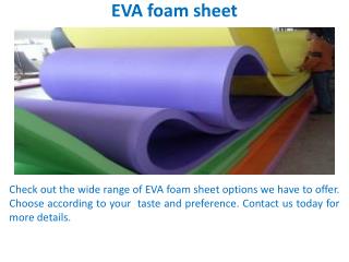 EVA foam sheet