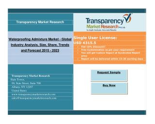 Waterproofing Admixture Market – Used to reduce concrete permeability: Advanced technologies & growth opportunities in g