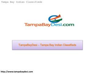 TampaBayDesi - Tampa Bay Indian Classifieds