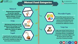 Learn About Mutual Fund Categories @ My SIP Online