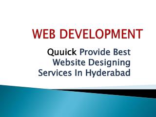 web development services | Best web designing services In Hyderabad