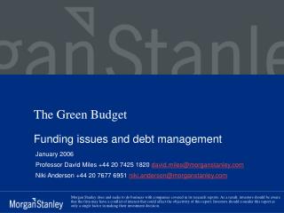 The Green Budget