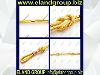 Military Twisted Rope Gold Cap Cord