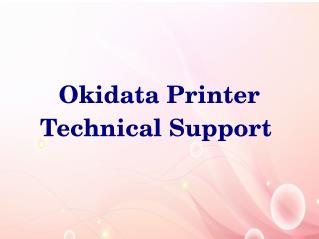 Okidata Printer- Technical Support