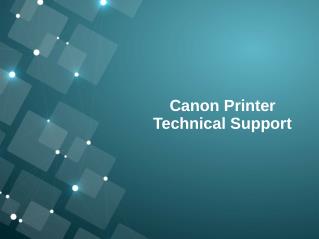 Canon Printer Technical Support