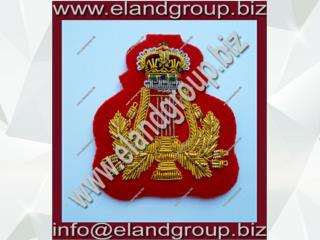 Gold Bullion Wire Embroidered Badge