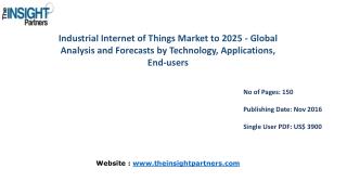 Industrial Internet of Things Market: Key Trends, Demand, Growth, Size, Review, Share, Analysis to 2025– The Insight Par