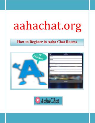 How to Register in Aaha Chat Rooms | aahachat.org