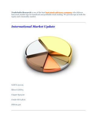 Commodity Market Updates - 04th October