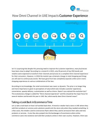 How Omni Channel in UAE Impacts Customer Experience