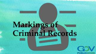 Markings of Criminal Records