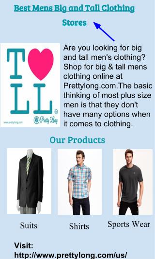 Best mens big and tall clothing stores