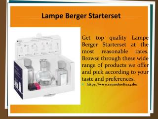 Lampe Berger Starterset