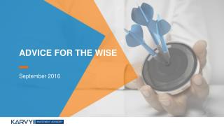 Advice for the Wise - Karvy Private Wealth Report 2016