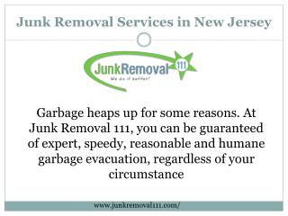 Take the Advantage of Junk Removal Services in New Jersey