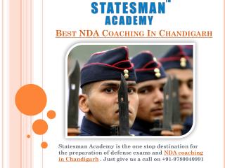 Best NDA Coaching in Chandigarh – Statesman Academy