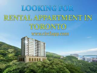 looking for rental apartment in Toronto