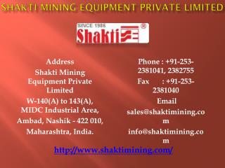 Vertical Shaft Impactor - Shakti Mining