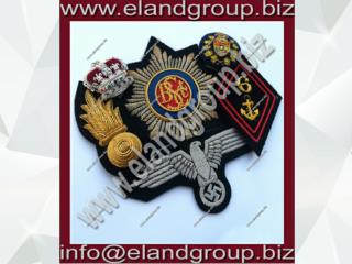 Bullion wire blazer badges