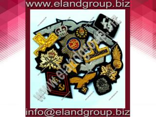 Hand Embroidery Bullion badges Supplier