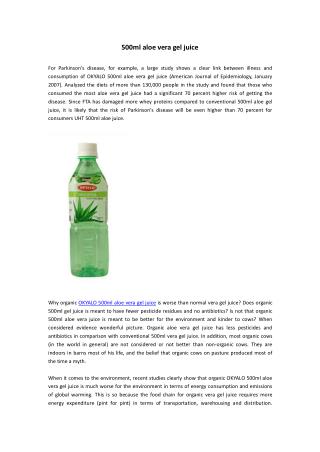 500ml aloe vera gel juice