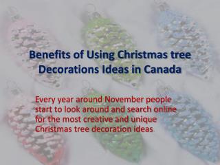 Christmas tree decorations Canada