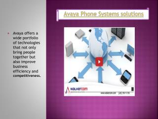 Avaya Phone Systems solutions