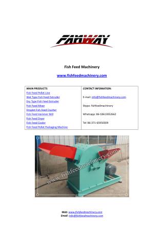 Fish Feed Hammer Mill - Fish Feed Pellet Mill