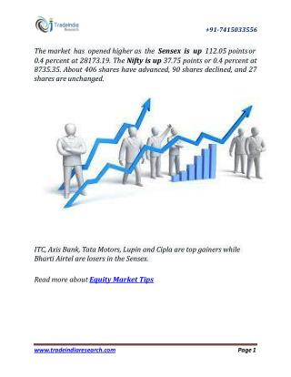 Free Trading Tips on Equity and Commodity Market