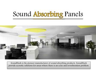 Sound Absorbing Panels