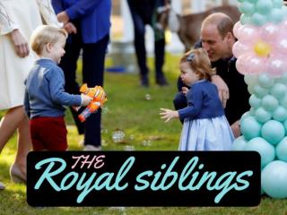 The royal siblings