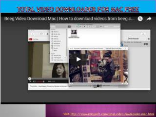 Total video downloader for Mac free Online