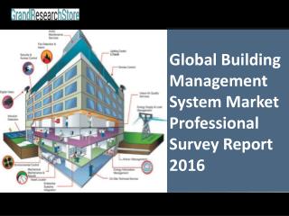 Global Building Management System Market Professional Survey Report 2016