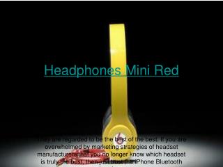 Headphones Mini Red